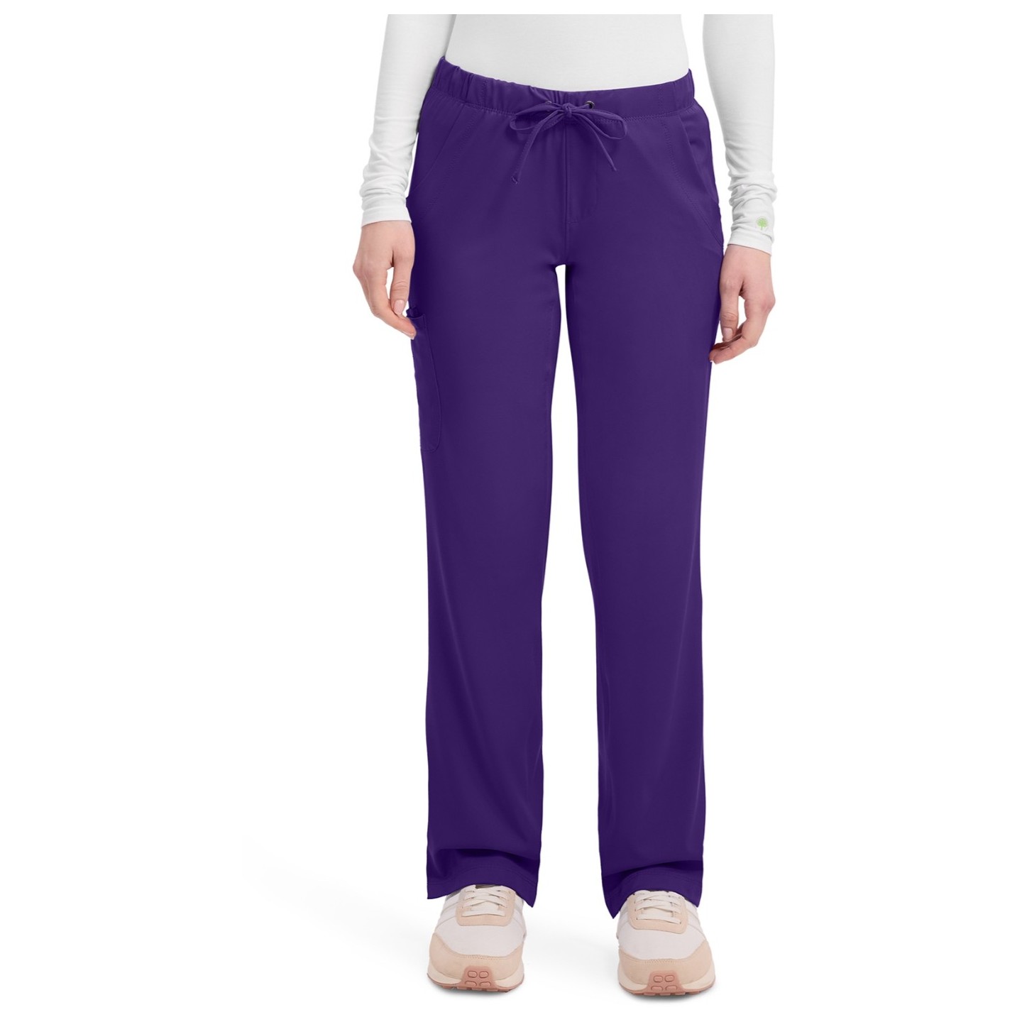 9560 Rebecca HH Works 6 Pocket Drawstring Waist Straight Leg Cargo Scrub Pants by Healing Hands