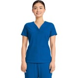 HH751 Quest 3 Pocket Y-Neck Scrub Top by Healing Hands