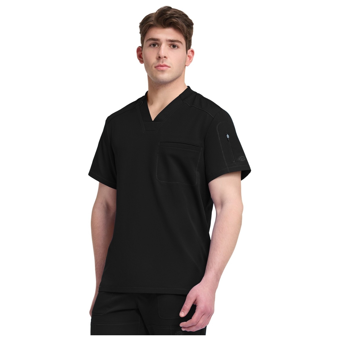 DK610 Dickies Dynamix Men's V-Neck with Chest Pocket