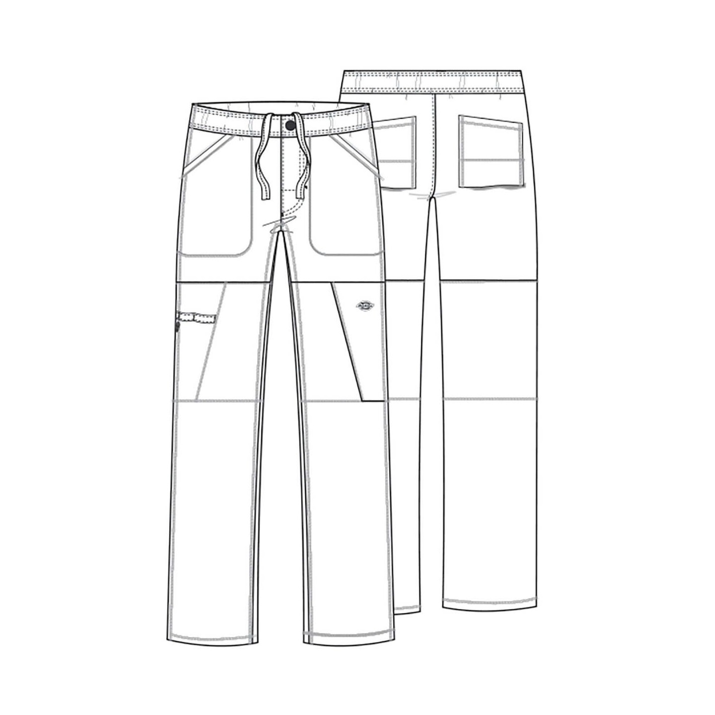 DK110 Dickies Dynamix Men's Straight Leg 6 Pocket Cargo Pant