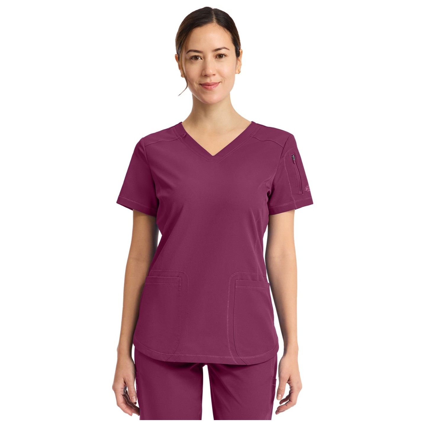 DK730 Dickies Dynamix 3 Pocket V-Neck Top