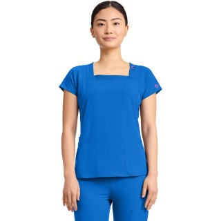 MC704 AMP Haut à Cou Carré avec 3 Poches par Med Couture