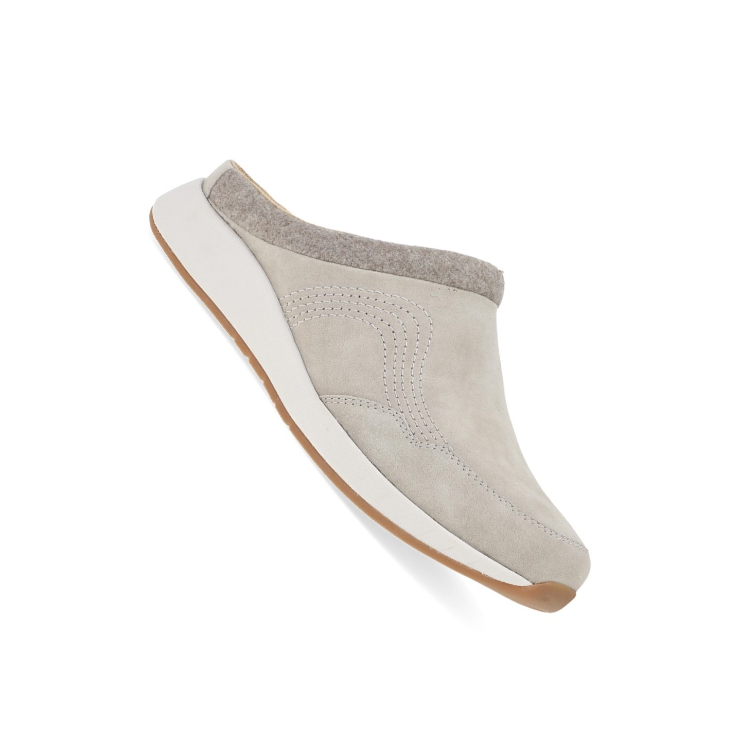 Claudia Stone Burnshed Suede Backless Slip-On Sneaker by Dansko
