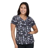 384PRA koi Artist Series Leslie Print Top - Billy Cat