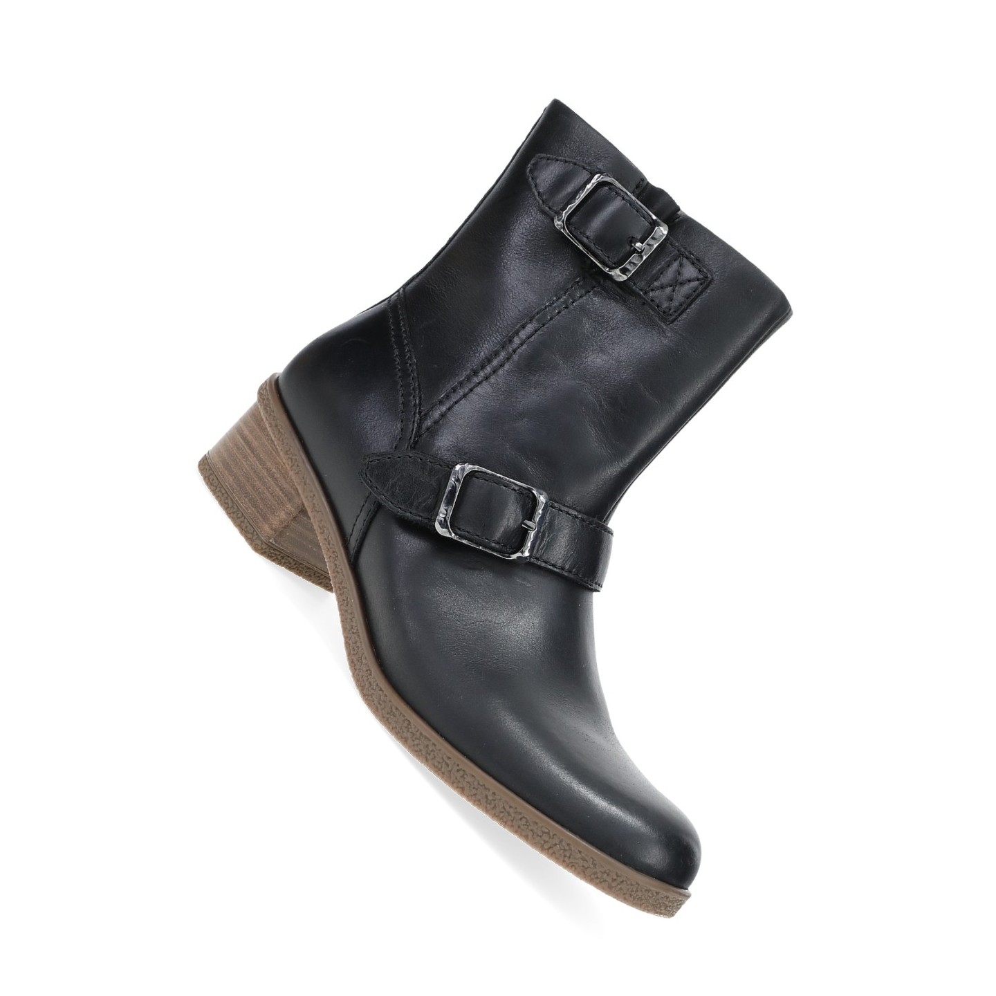 Delphine Botte Noir Cuir Bruni Impermeable par Dansko