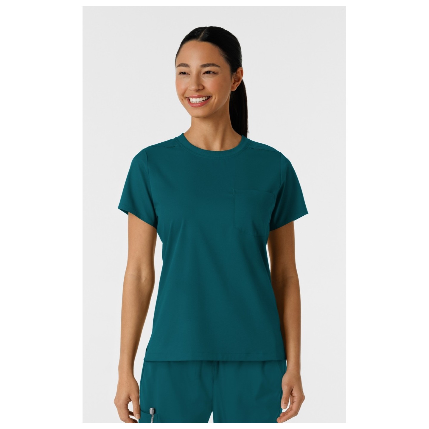 6451 Boundless Classic Women's Crew Neck Tee Scrub Top by WINK
