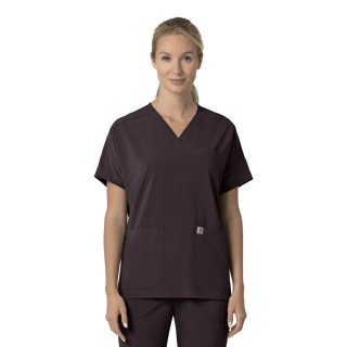 C13110 Carhartt Force Cross-Flex Women's Modern Oversized V-Neck Top