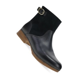 Monique Black Burnished Calf Botte pour Femmes par Dansko