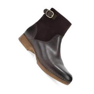 Monique Chocolate Burnished Calf Botte pour Femmes par Dansko
