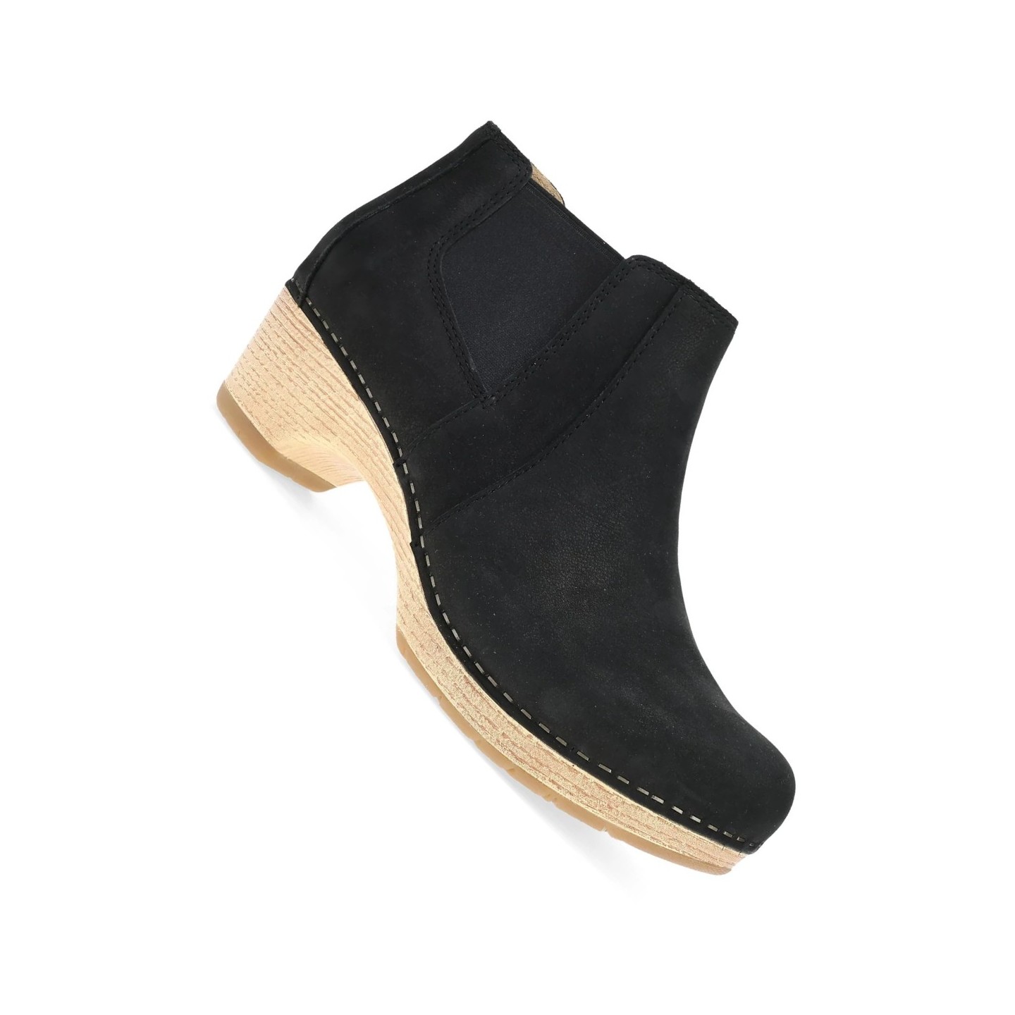 Lane Black Milled Nubuck Boot for Women by Dansko