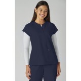 C102 Reese Split Neck Top from Cureology by koi