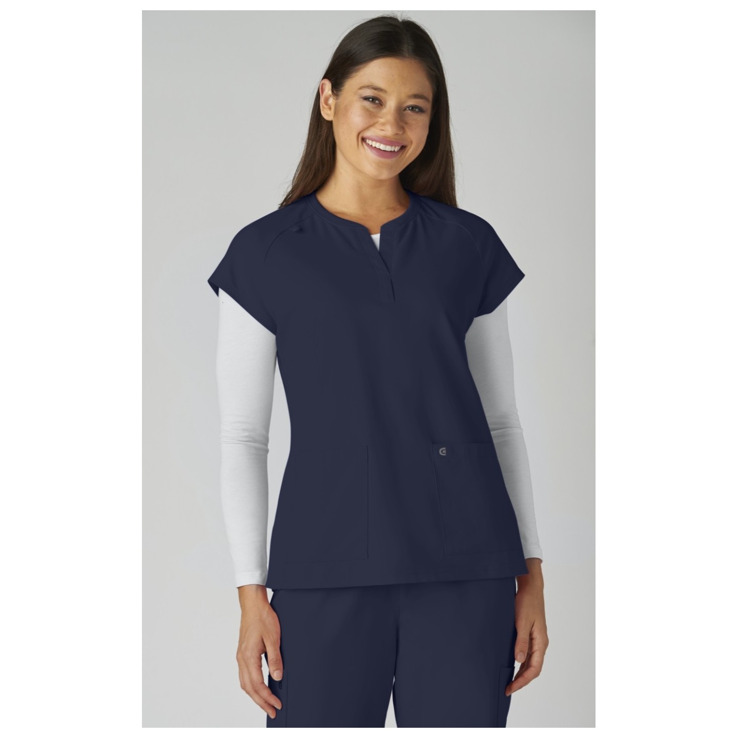 C102 Reese Split Neck Top from Cureology by koi