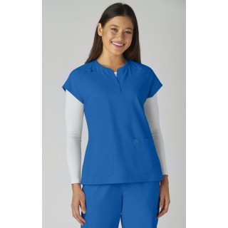 C102 Reese Split Neck Top from Cureology by koi