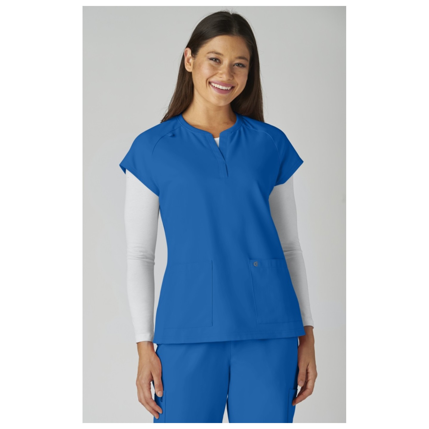 C102 Reese Split Neck Top from Cureology by koi