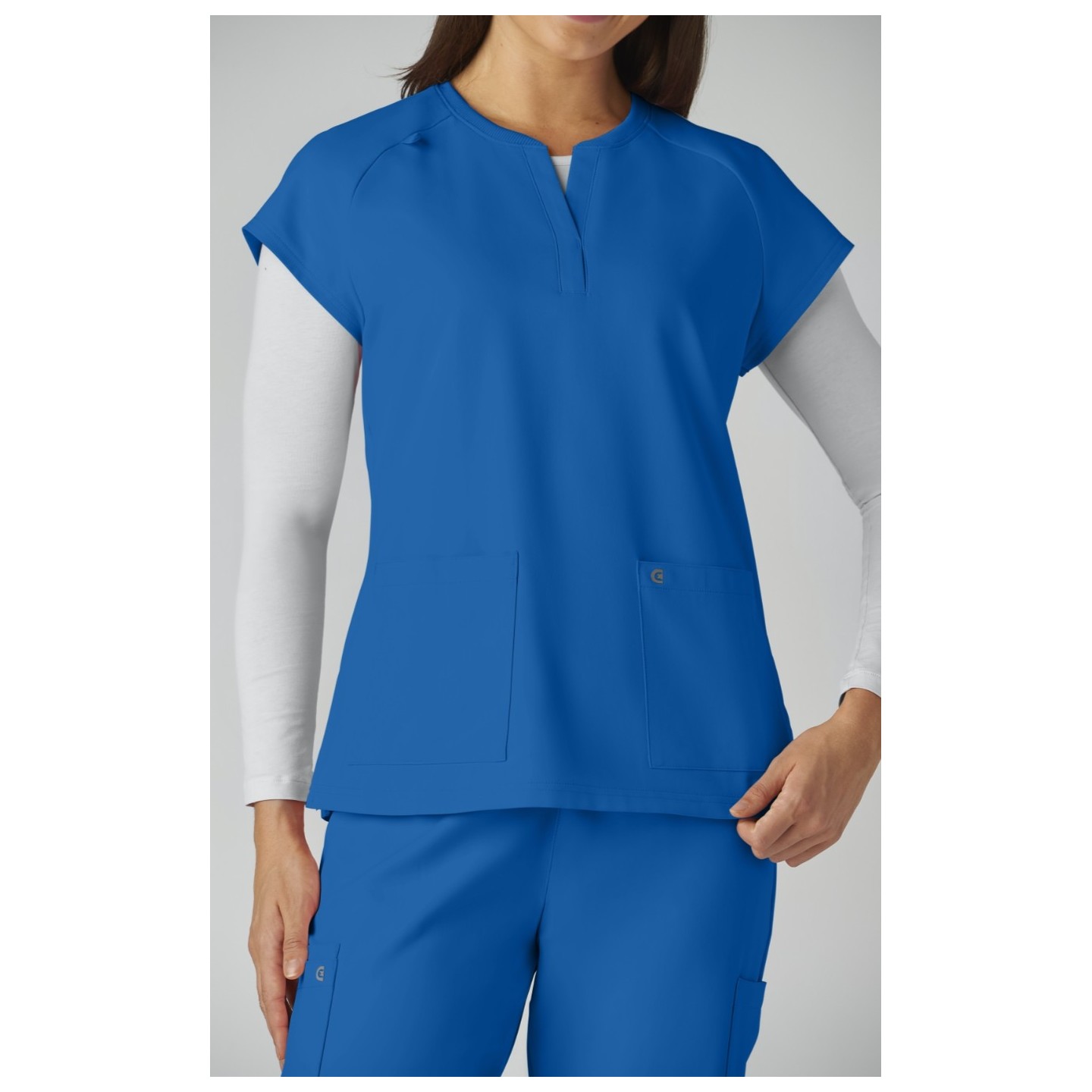 C102 Reese Split Neck Top from Cureology by koi