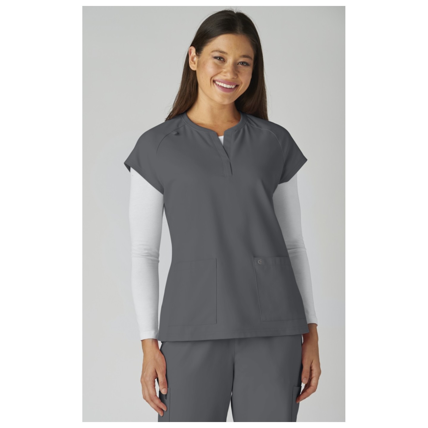 C102 Reese Split Neck Top from Cureology by koi