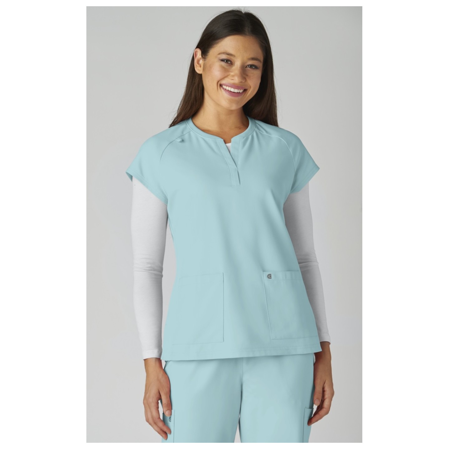 C102 Reese Split Neck Top from Cureology by koi