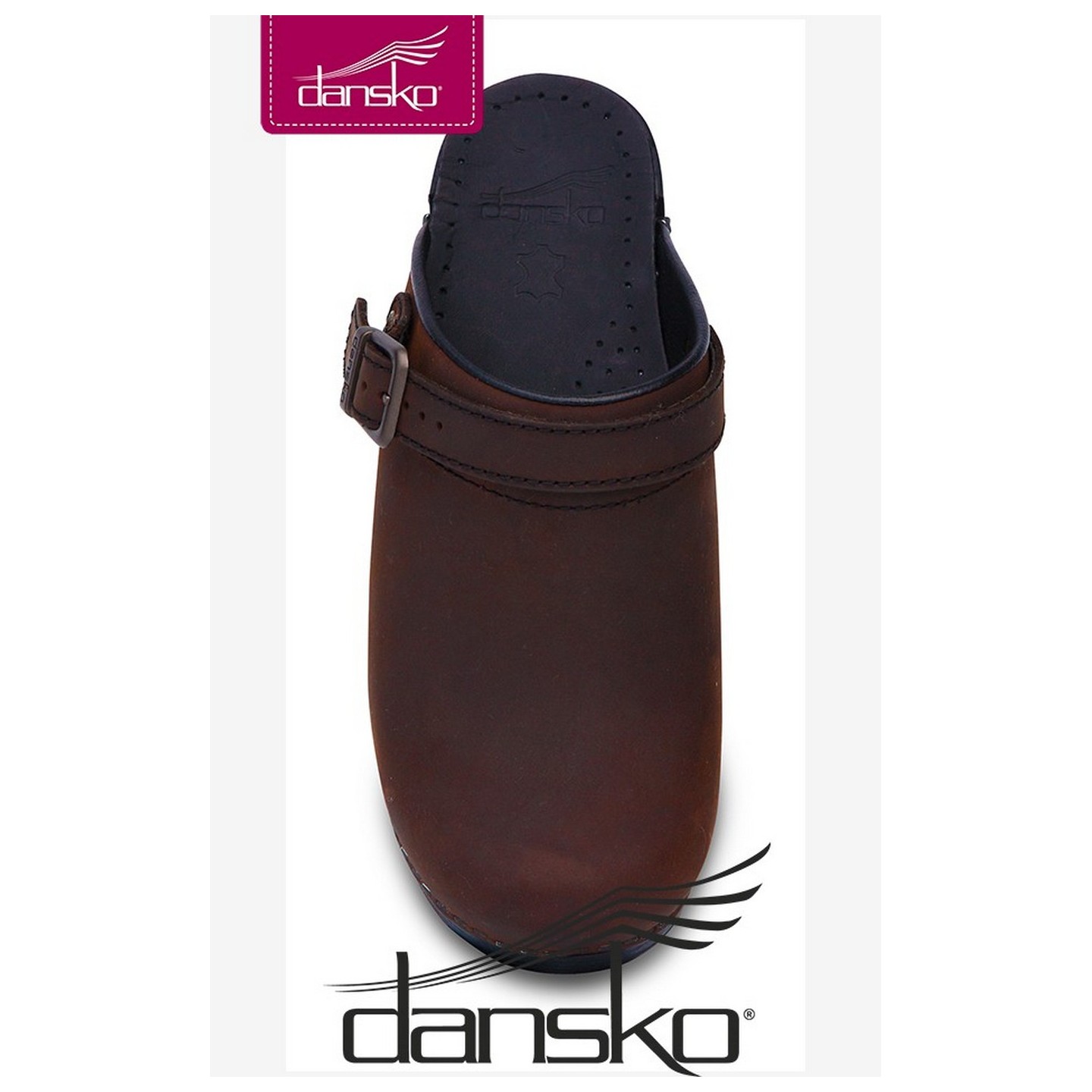 Dansko Women's Ingrid Clogs - Antique Brown Oiled Leather