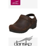 Dansko Women's Ingrid Clogs - Antique Brown Oiled Leather