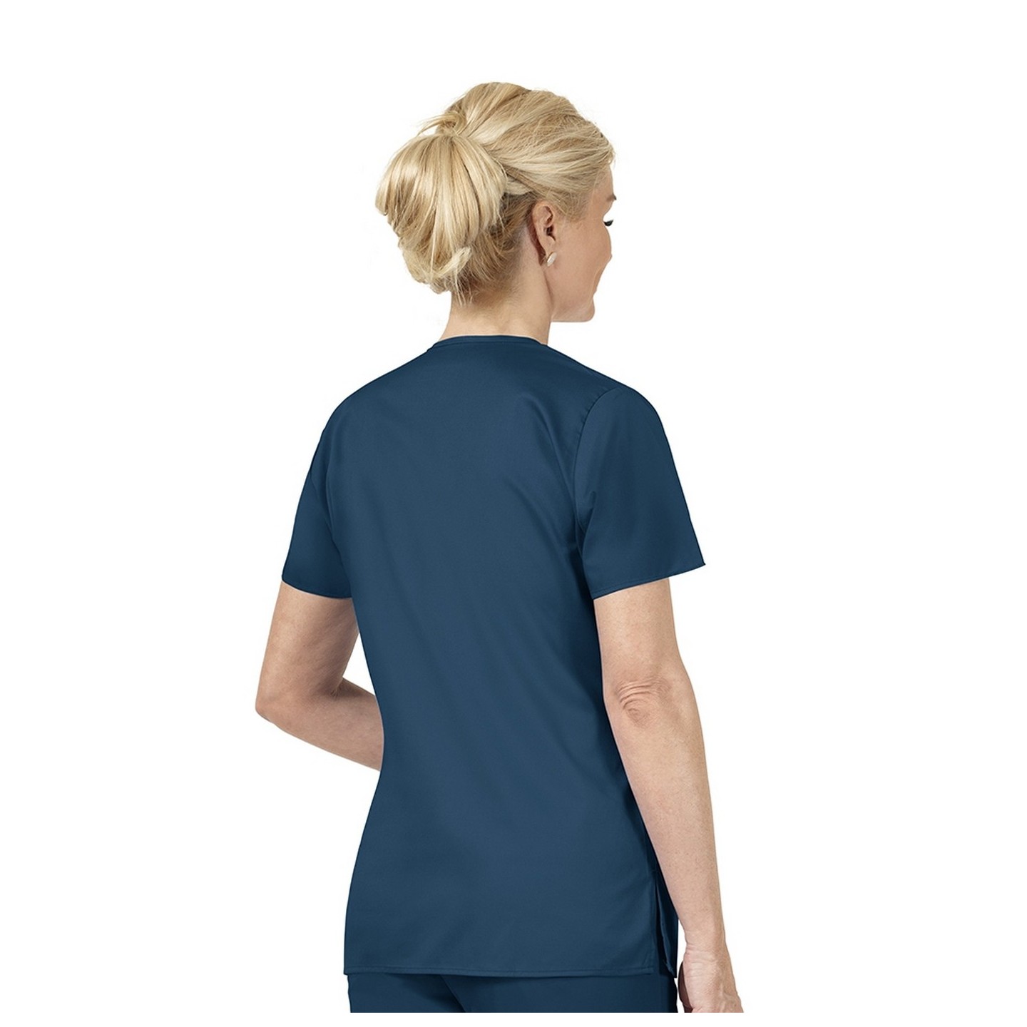 102 WonderWork Mock Wrap Scrub Top