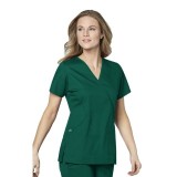 102 WonderWork Mock Wrap Scrub Top