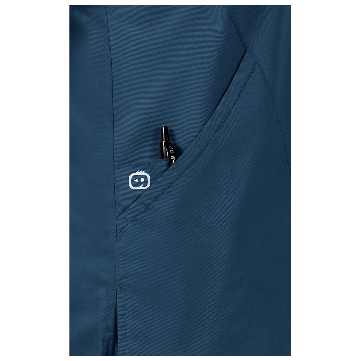 102 WonderWork Mock Wrap Scrub Top