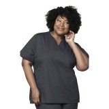 102 WonderWork Mock Wrap Scrub Top