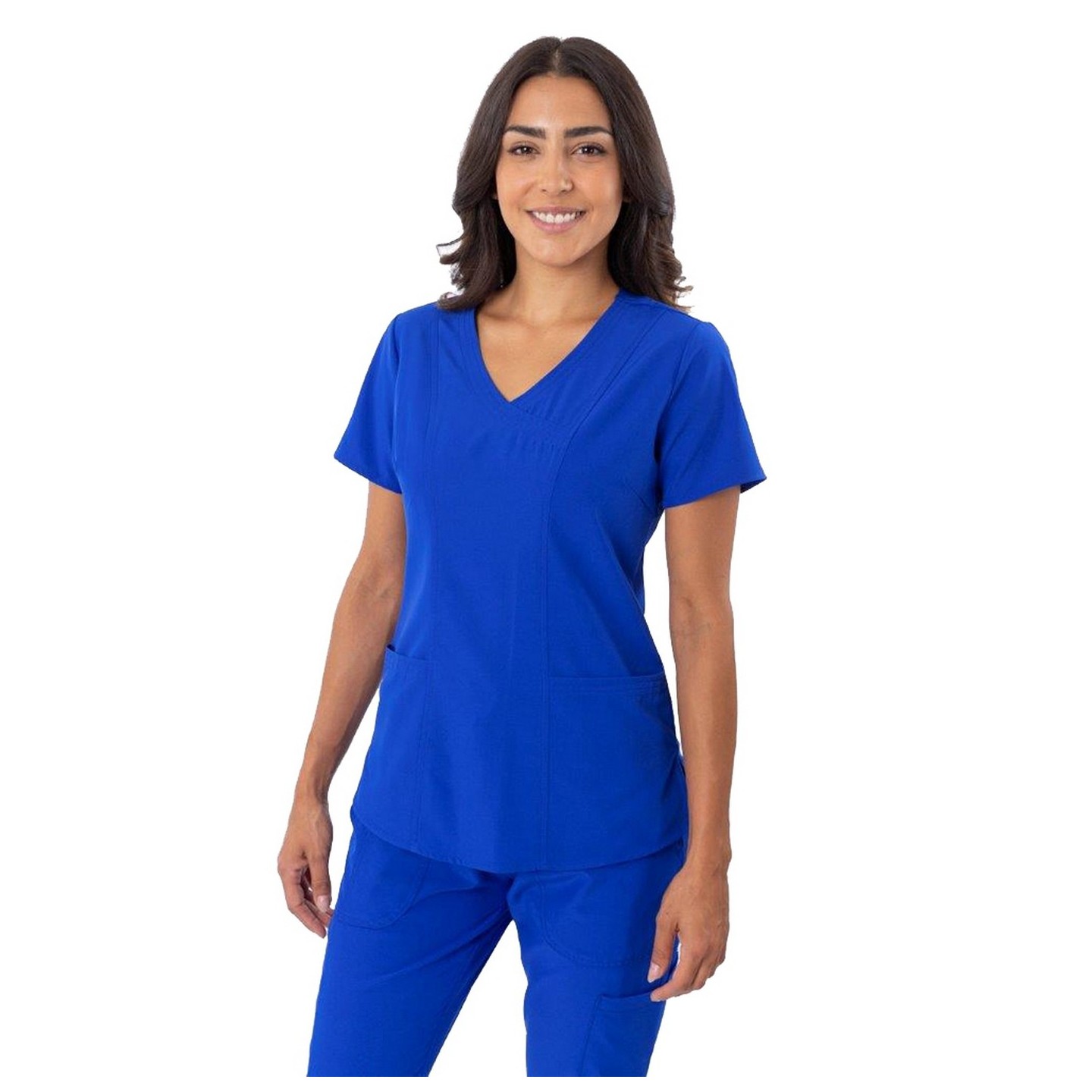 18-1064 Greentown Zinnia Four-way Stretch Fabric With Sweetheart Neck