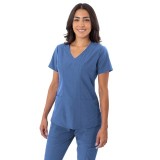 18-1064 Greentown Zinnia Four-way Stretch Fabric With Sweetheart Neck