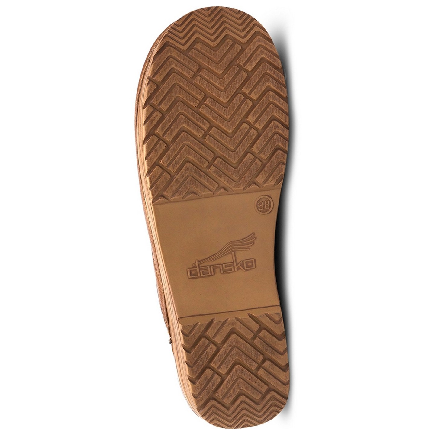 Honey Distressed Leather Clog by Dansko Professional