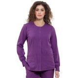 5500 HH Works by Healing Hands Megan Round Neck Warm-Up Scrub Jacket