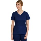 3701 Matrix Curved Mock Wrap Top - Maevn