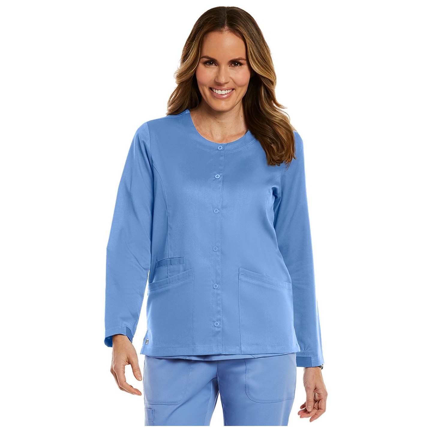 7701 Matrix Round Neck Snap Jacket - Maevn