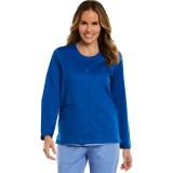 7701 Matrix Round Neck Snap Jacket - Maevn