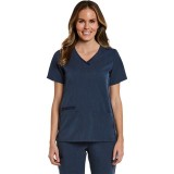 3901 Matrix Pro Contrast Double V-Neck Top - Maevn