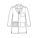 7302 Wonderlab Men’s Long Lab Coat
