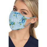 BA157 koi Scrub Face Mask - Floral Leopard