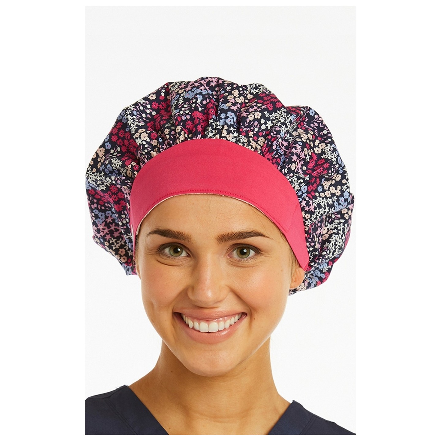 NC021 Maevn Bouffant Scrub Hat Print