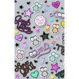 GTCP Zinnia Stretch Scrub Caps - Impression: OMG Owl