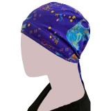 GTCP Zinnia Stretch Unisex Scrub Caps - Print: Boho Elephants
