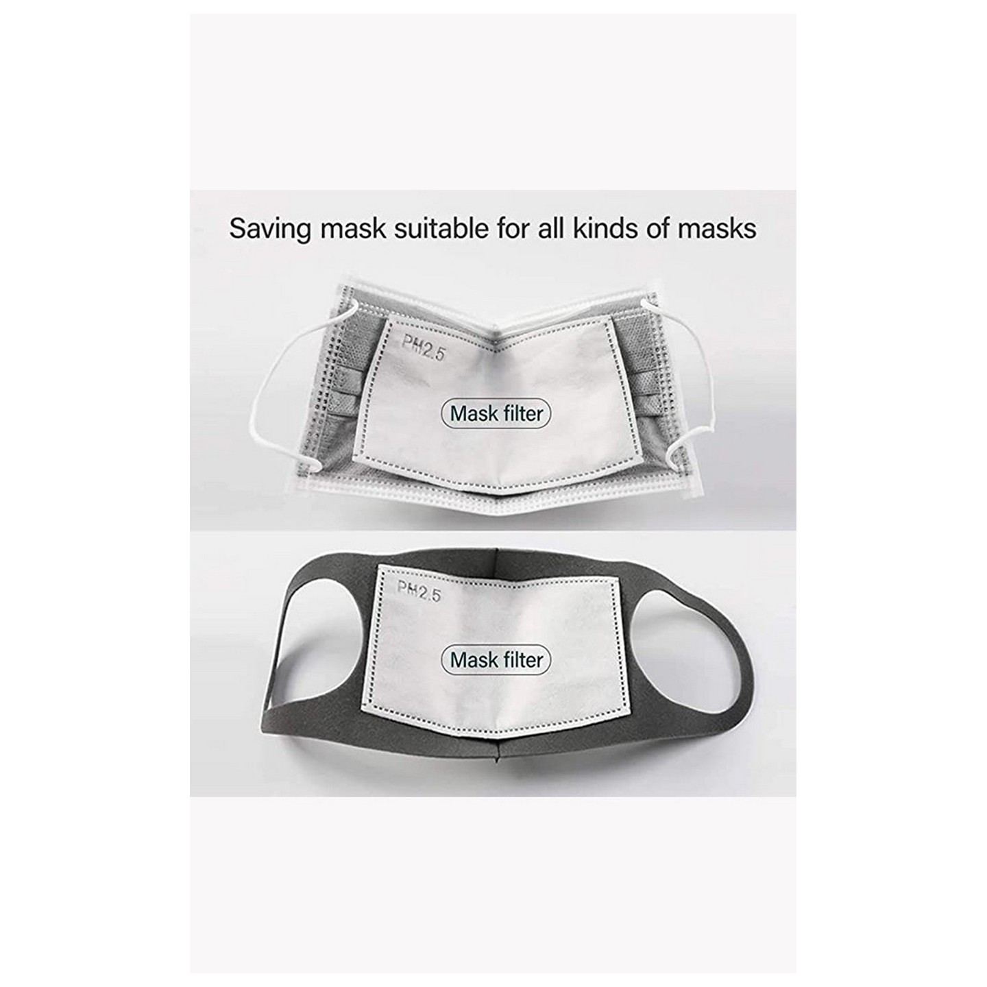 10-PACK - Filtre remplaçable à cinq couches de charbon actif PM2.5