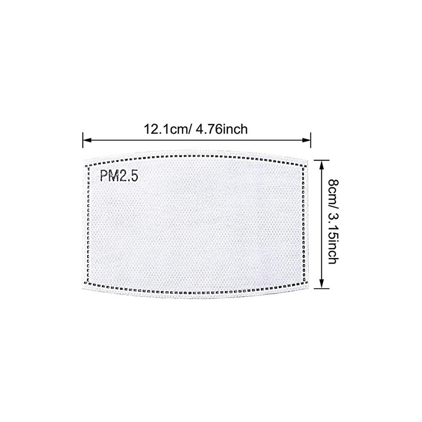 10-PACK - Filtre remplaçable à cinq couches de charbon actif PM2.5