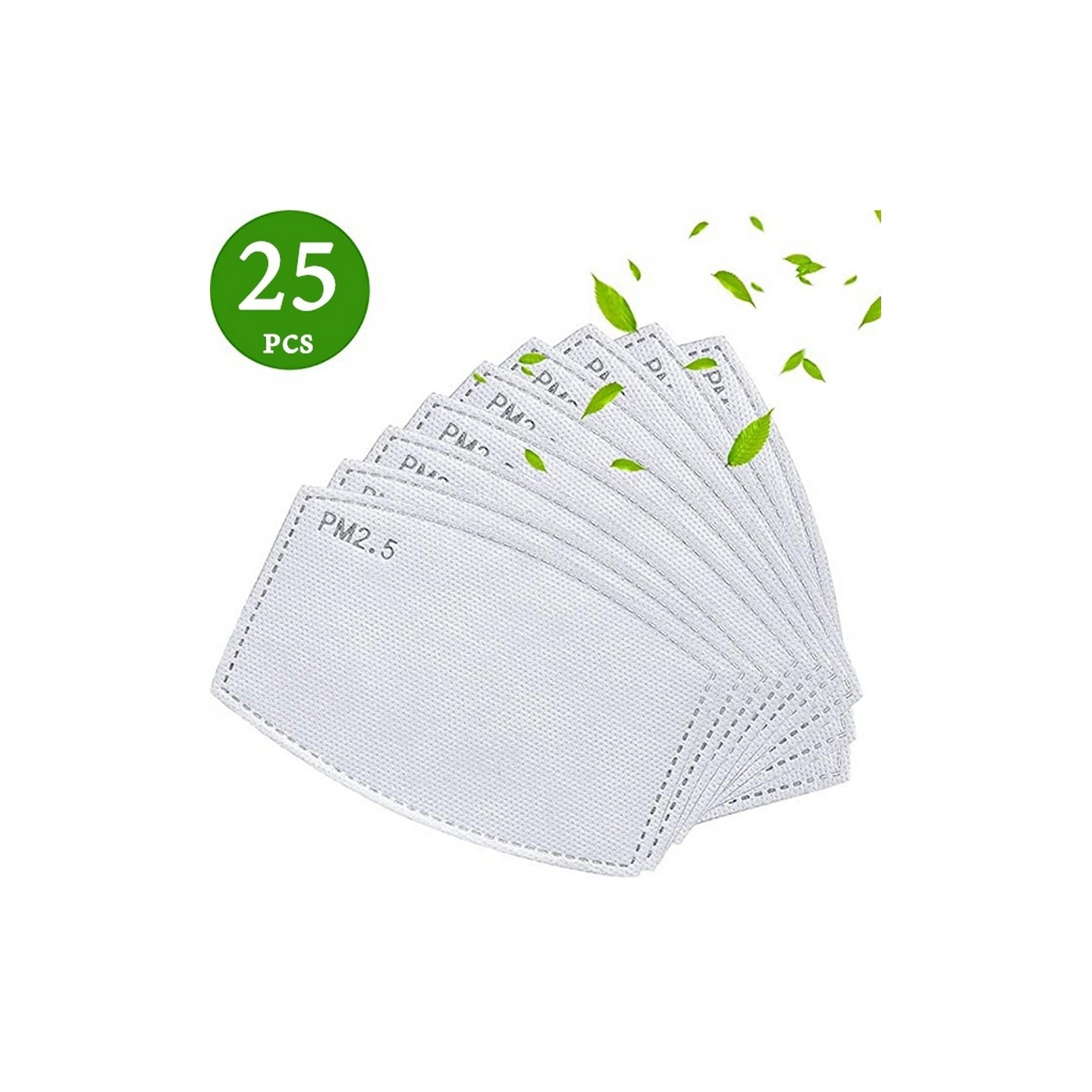 25-PACK - Filtre remplaçable à cinq couches de charbon actif PM2.5