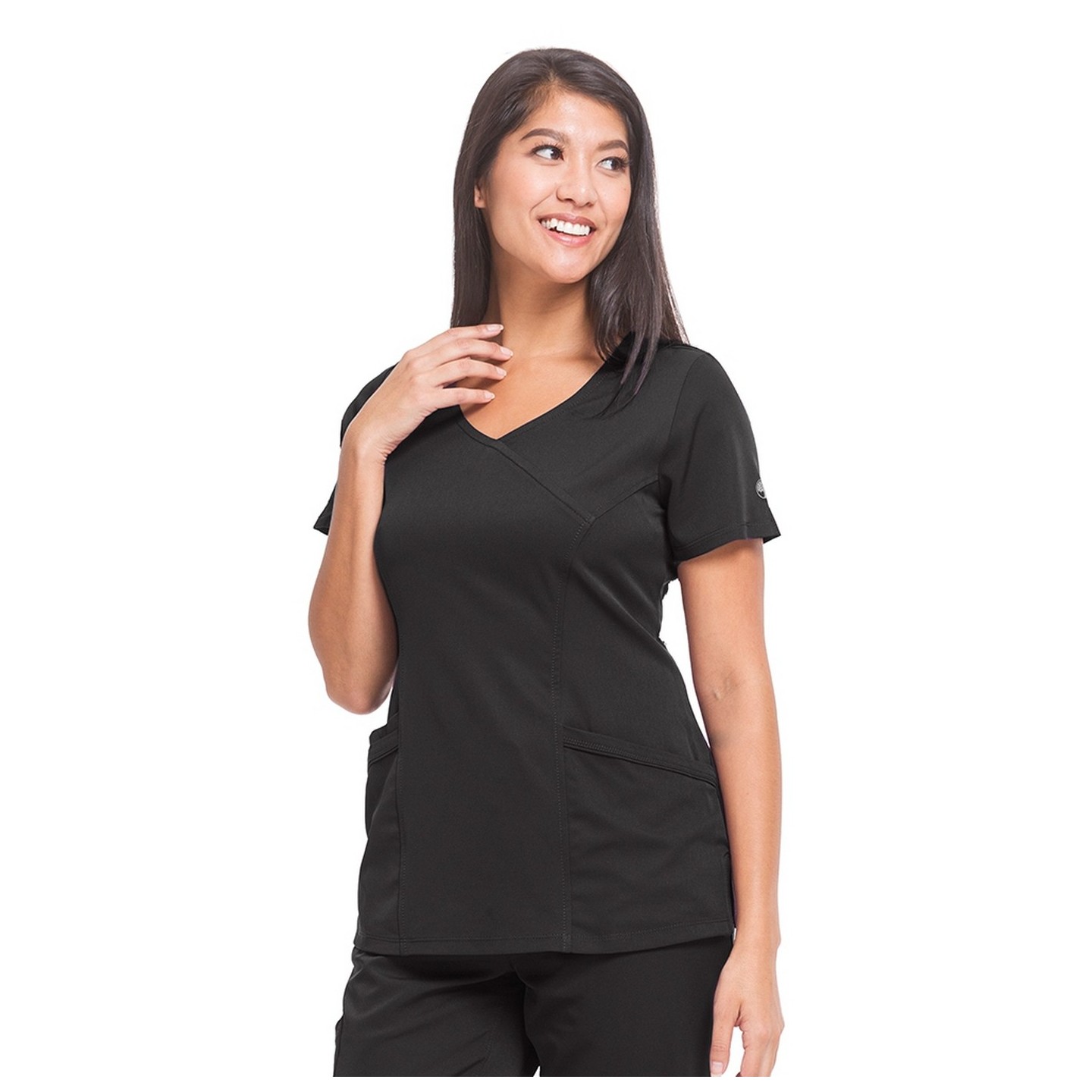 2525 HH Works by Healing Hands Madison Mock Wrap Scrub Top