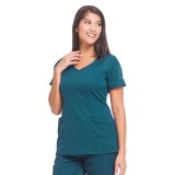 2525 HH Works by Healing Hands Madison Mock Wrap Scrub Top