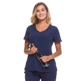 2525 HH Works by Healing Hands Madison Mock Wrap Scrub Top