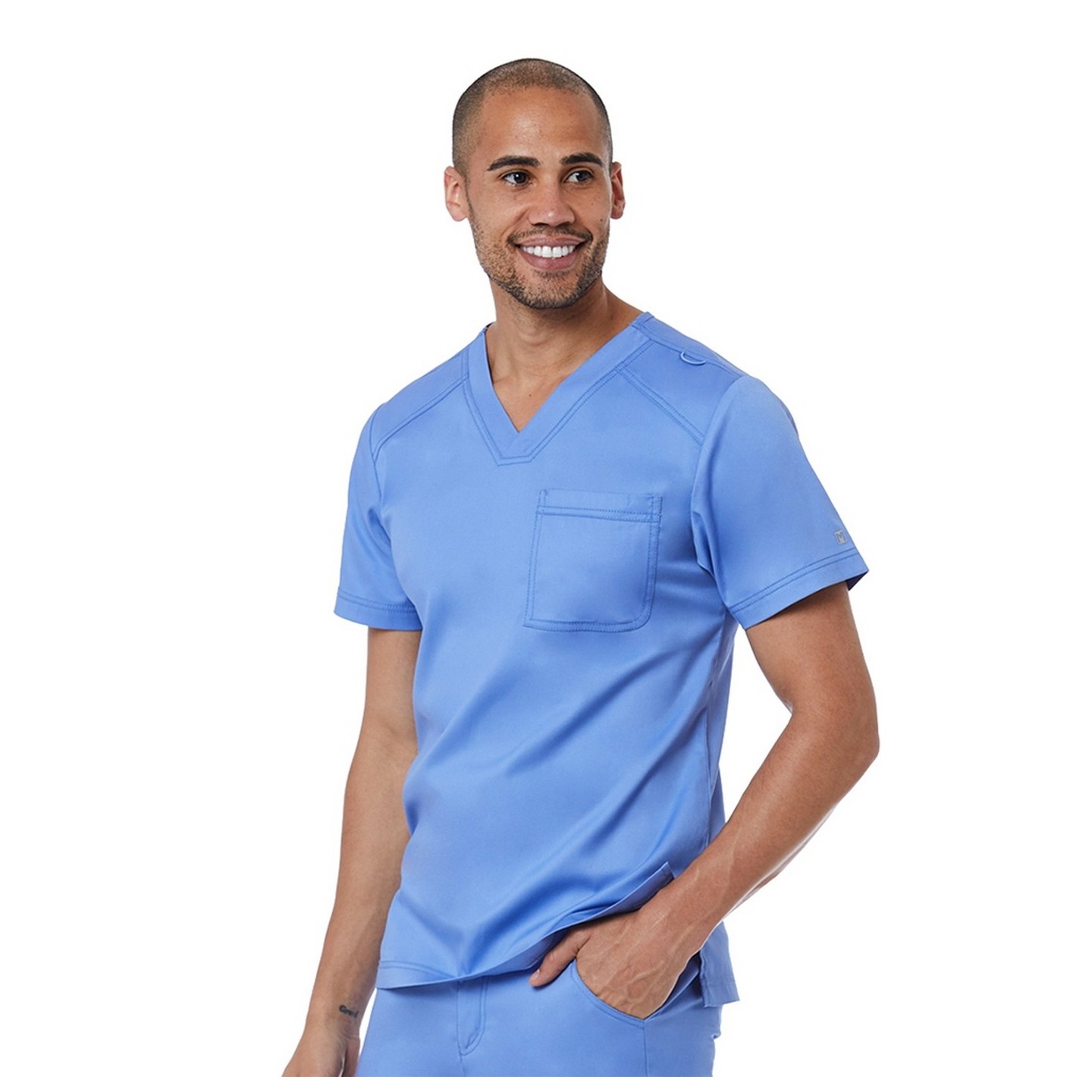 5501 Matrix Mens Men's Basic V-Neck Top