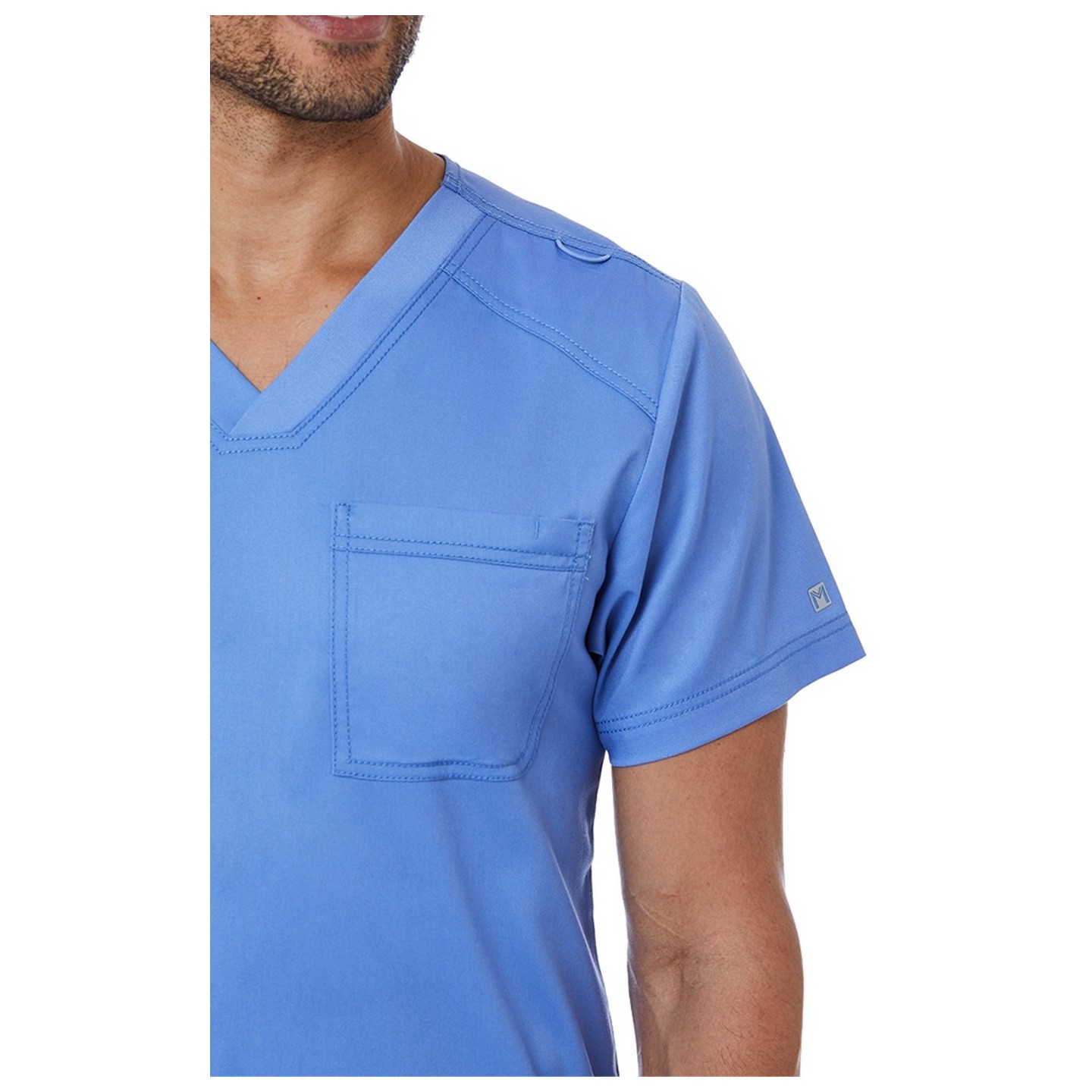 5501 Matrix Mens Men's Basic V-Neck Top