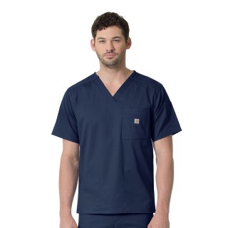 C16418 Carhartt Ripstop Rugged Flex Men's Slim Fit 6 Pocket Scrub Top