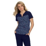 *FINAL SALE B108PR koi Dandelion Top - Ditsy Floral Blue
